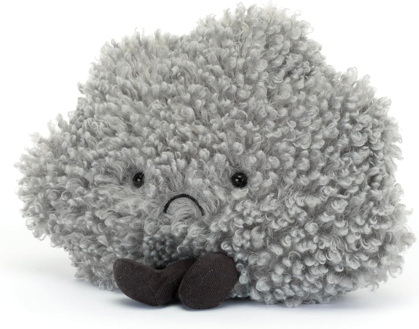 Jellycat Amuseables Storm Cloud Stuffed Toy, 10 inches - Cloud Plush - Fun Gift Idea