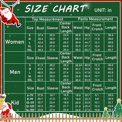 Ekouaer Family Christmas Pajamas Matching Sets Long Sleeve Couple Pjs Holiday Sleepwear Soft Loungewear with Pockets