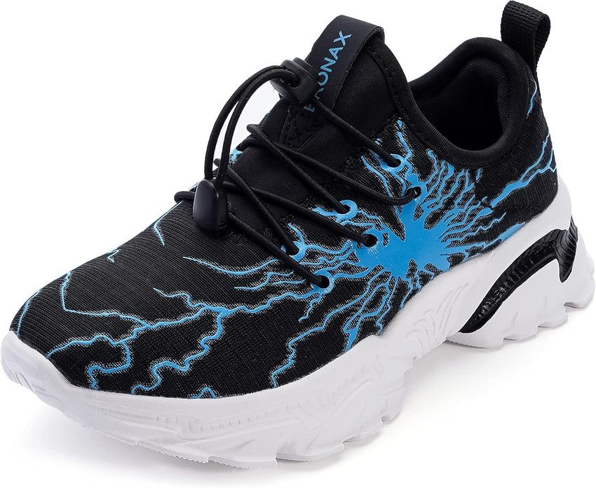 BRONAX Little/Big Boys Comfortable Graffiti Personality Tennis Shoes