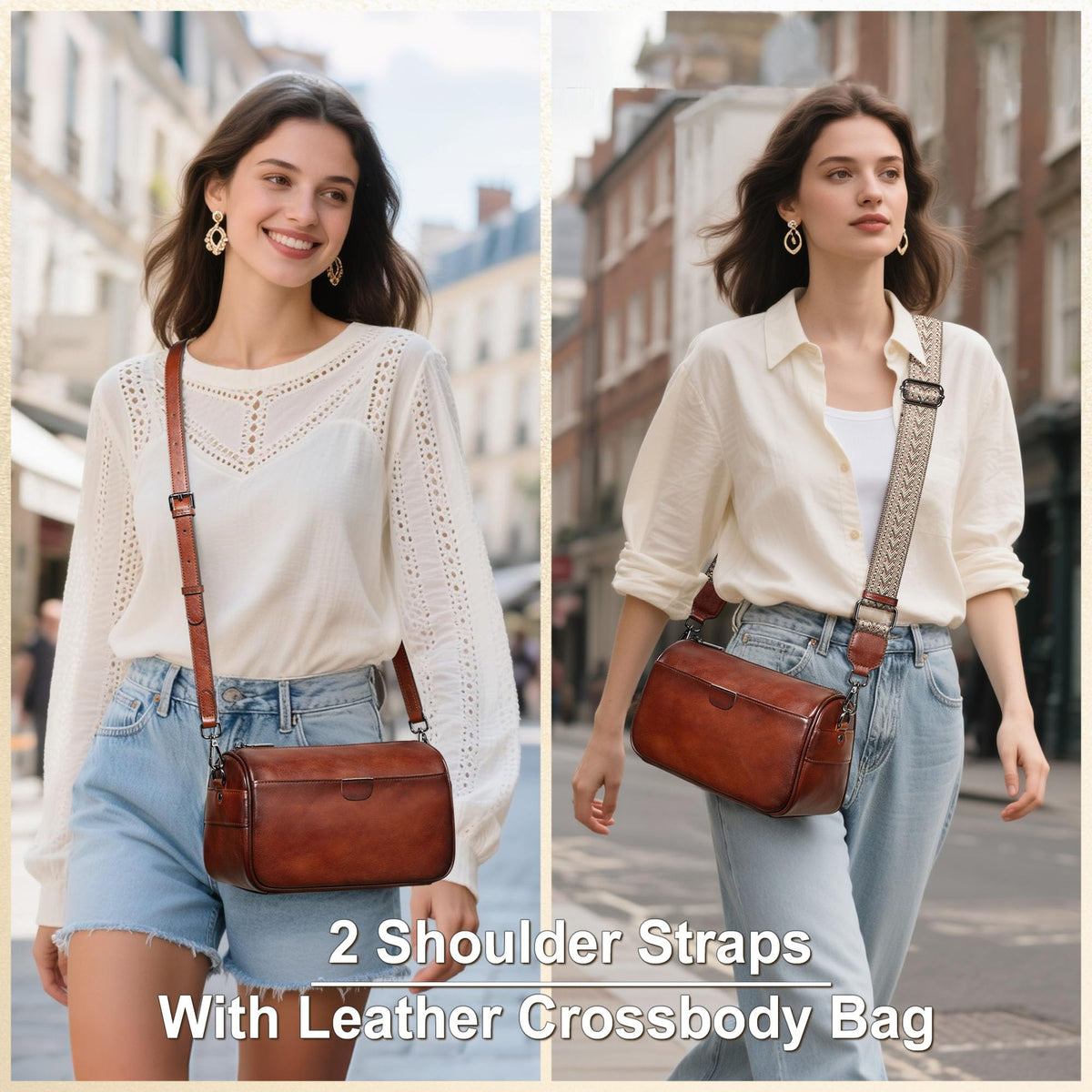 Genuine Leather Crossbody Purses Bag,Travel Casual Handbag,Small Shoulder Cross body Purse Trendy Gifts for Women