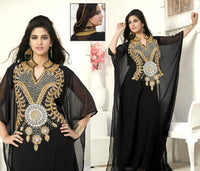 KoC Women's Kaftan Maxi Dress Farasha Caftan KFTN116-White