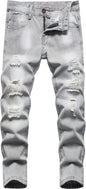 FREDD MARSHALL Boy's Skinny Fit Ripped Destroyed Distressed Fashion Kids Denim Jeans Pants