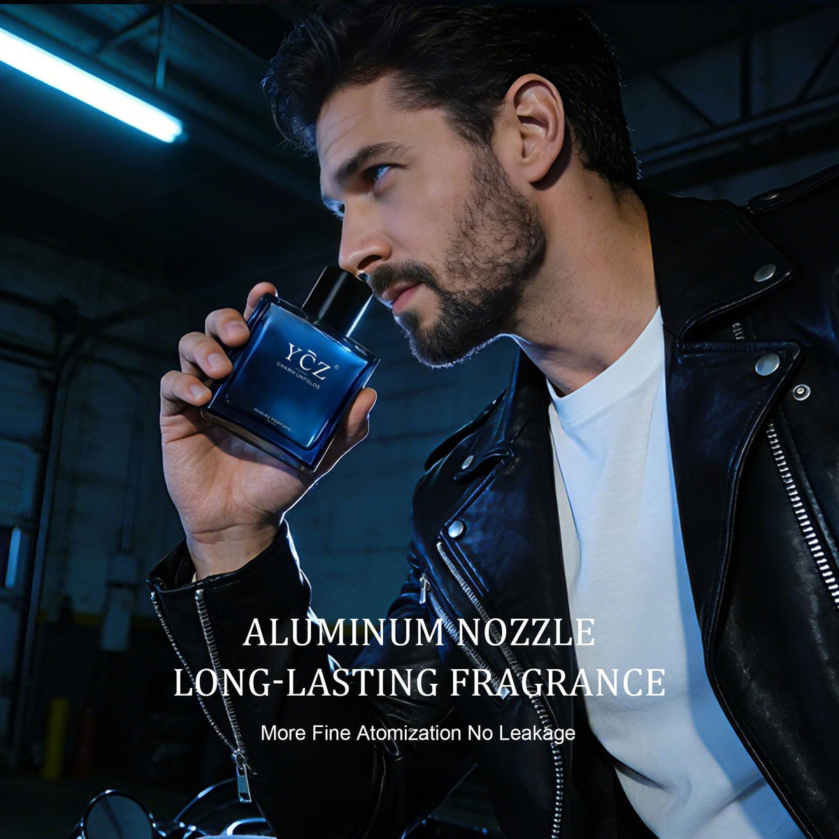 Ycz Midnight Marine Eau de Parfum for Men, 1.7 Fl Oz (50 mL), Long-Lasting Cologne, Fresh Marine & Woody Fragrance with Grapefruit, Ginger and Cedar Notes for Daily Wear, Date Night and Gifts