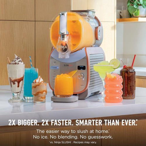 Ninja SLUSHi Max XXL Smart Frozen Drink Maker | Top Performance & Smart Technology, Party-Size 150oz Capacity, No Ice Needed, 6 Programs, Ideal Temp & Texture up to 12 hours | Peach FS605