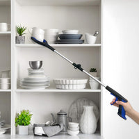 RMS 34 Inch Extra Long Reacher Grabber - Foldable Gripper and Reaching Tool with Rotating Jaw