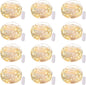 Brightown 12 Pack LED Fairy Lights Battery Operated String Lights - 7ft 20LED Waterproof Silver Wire Firefly Starry Moon Lights for DIY Crafts Wedding Table Centerpieces Party Bedroom Christmas