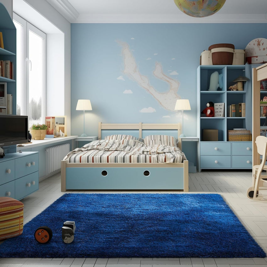 Ophanie Area Rugs for Living Room Bedroom, Upgrade Non-Slip Fluffy Soft Grey Shag Carpet, Indoor Floor Gray 4x6 Fuzzy Shaggy Living Room Plush Rug for Kids Home Dorm Decor Aesthetic