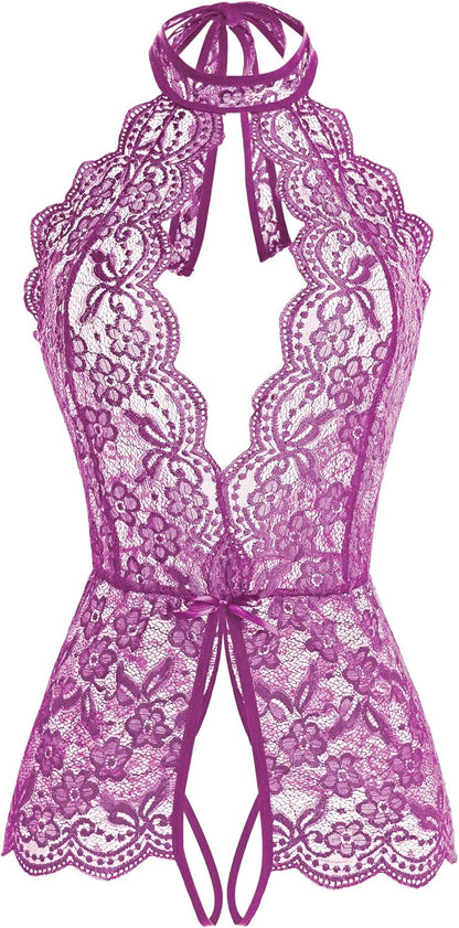Ababoon Women One Piece Lingerie Lace Sexy Baby Dolls Teddy Sleepwear