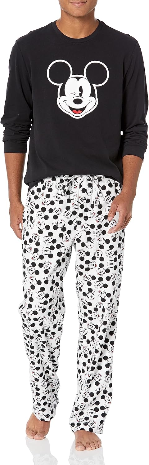 Amazon Essentials Disney | Marvel | Star Wars Men's Flannel Pajama Sleep Sets