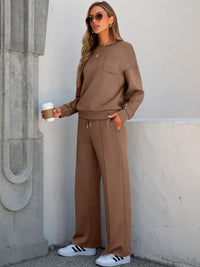 ANRABESS Women 2 Piece Set Long Sleeve Sweatsuit Sweatpants Tracksuit Sweat Casual Matching 2025 Travel Fall Trendy Outfits