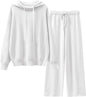 ANRABESS Women 2 Piece Outfits Sweater Sets Loose Long Sleeve Hoodies Knit Pullover Wide Leg Pants 2025 Fall Lounge Sweatsuit