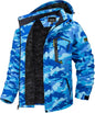 7DAY'S Men's Winter Skiing Jackets Water Resistant Fleece Coats Insulated Thermal Snowboard Jacket Parka Raincoat with Hood