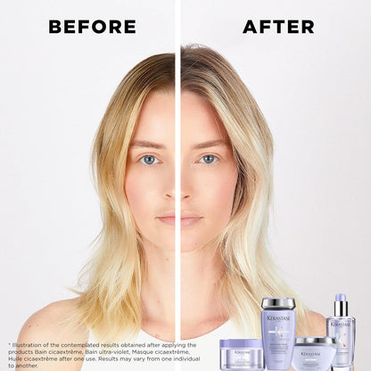 KERASTASE Blond Absolu Cicaplasme Serum - Hydrating Leave In Serum For Color Treated Hair, Heat Protects Up To 450°F, Strengthens and Prevents Breakage