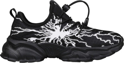 BRONAX Little/Big Boys Comfortable Graffiti Personality Tennis Shoes