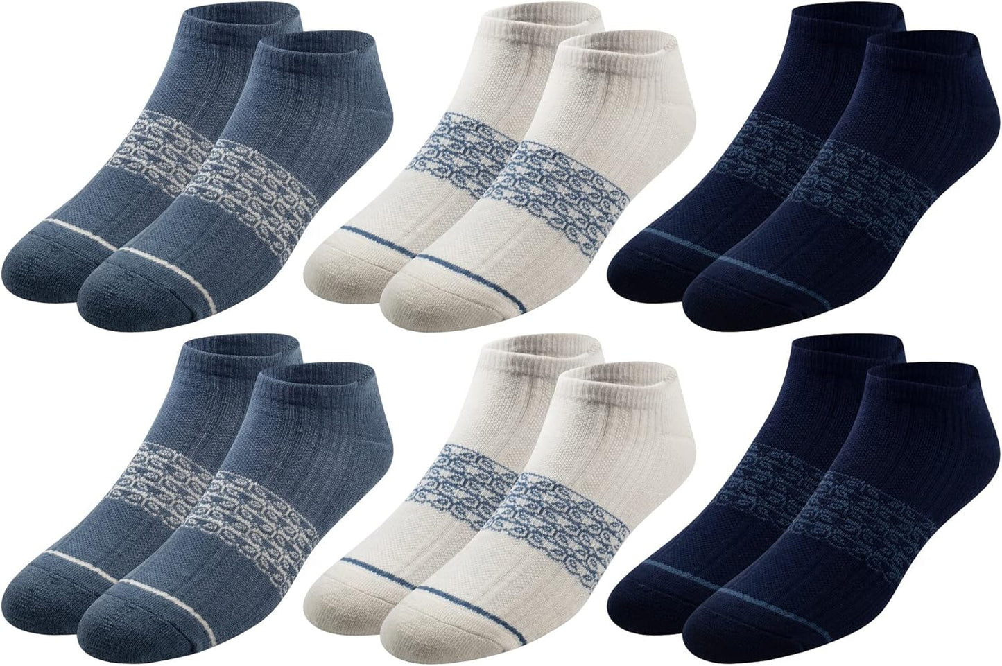 Pair of Thieves Men's Athletic Cotton Low-Cut Socks - 6-Pack Cushioned Comfort Socks for Sports, Work & Casual Wear