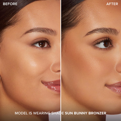Too Faced Sun Bunny Bronzer | Buildable Luminous Glow for Sun-Kissed Finish + Cruelty Free, 0.28 Ounce