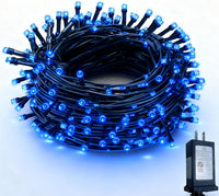 RPGT Christmas Light 1000 LEDs 336ft Green Cable Wire Fairy String Tree Twinkle Lights Plug in 12 Modes for, Outdoor, Garden, Wedding, Christmas Party, Home Decoration (Warm White)