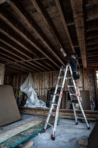 Little Giant Multi-Position Ladder, Velocity, M17, 9-15 Foot, Aluminum, Type 1A, 300 lbs Weight Rating & Work Platform, Aluminum, 375 lbs Weight Rating