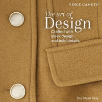 Vince Camuto Winter Coats - Women Double-Breasted Faux Collar Wool Womens Jacket