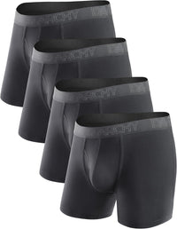 DAVID ARCHY Mens Underwear Boxer Briefs Breathable Soft Moisture-Wicking with Fly Underwear for Men Multipack