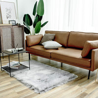 Ashler faux fur rug, Fluffy Shaggy Area Rug Ultra Soft 2 x 3 Feet Sheepskin Fur Rug, Navy Blue Fuzzy Rug Machine Washable Shag Rug, Nursery Decor Throw Rugs for Bedroom, kids room, Living Room