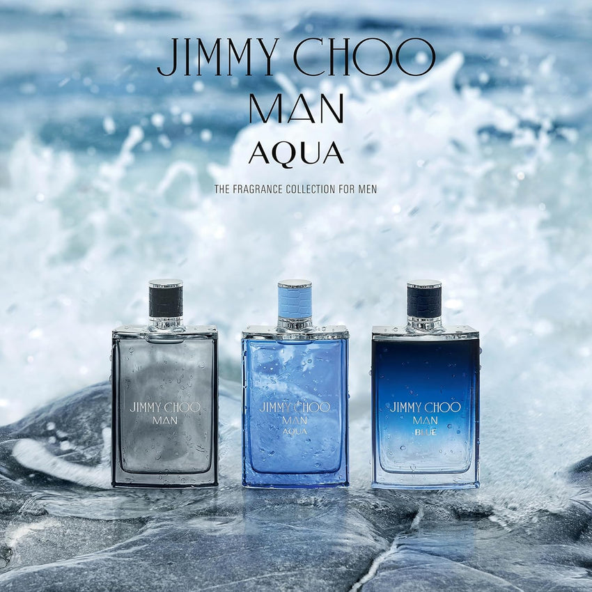 JIMMY CHOO - Man Aqua Eau de Toilette - Men's Fragrance - Fougere Marine Woody - With notes of Grapefruit, Clary Sage & Salty Moss