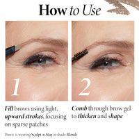 LAURA GELLER NEW YORK Sculpt-n-Stay Waterproof Brow Pencil & Gel- Taupe