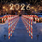 Christmas Decorations Outdoor, 10 Pcs Candy Cane Lights, 21'' Solar Pathway Lights with 8 Lighting Modes, Waterproof Garden Lights for Christmas Patio Yard Walkway Decorations