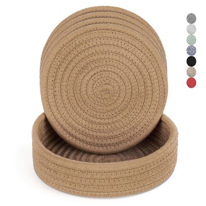 Heat-Resistant Trivet Set for Hot Pots & Pans with Storage Basket