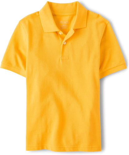 The Children's Place Boys' Uniform Short Sleeve Pique Polo