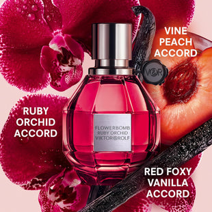 Viktor&Rolf - Flowerbomb Ruby Orchid Eau de Parfum - Women's Perfume - Floral & Fruity - With Notes of Vanilla & Peach