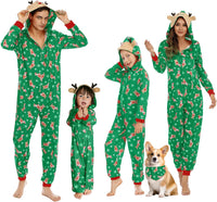 Adisputent Christmas Pajamas for Family Matching Cute Long Sleeve Couples Soft Sleepwear One Piece Funny Christmas Pjs Sets