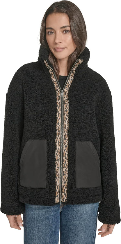 Levi's Women's Sherpa Teddy Jacket (Standard & Plus Sizes)