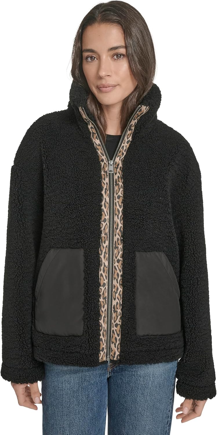 Levi's Women's Sherpa Teddy Jacket (Standard & Plus Sizes)