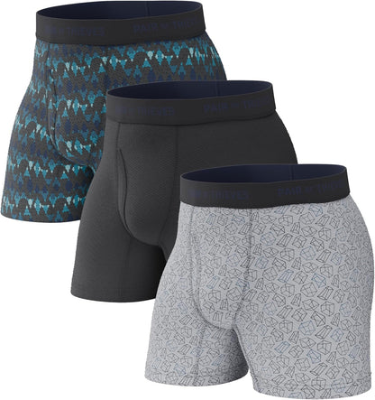 Pair of Thieves Super Fit Men's Boxer Briefs – Soft, Breathable, Quick-Dry Underwear with 4-Way Stretch (2 & 3 Pack)