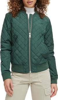 Levi's Women's Diamond Quilted Bomber Jacket With Front Pockets - Regular & Plus Sizes