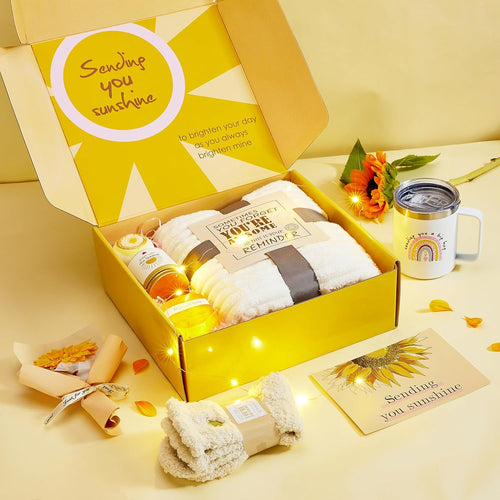 Get Well Gifts for Women After Surgery 10pc Gift Baskets Feel Better Spa Gift Basket Care Package for Mom Her Wife Friend Grandma self care