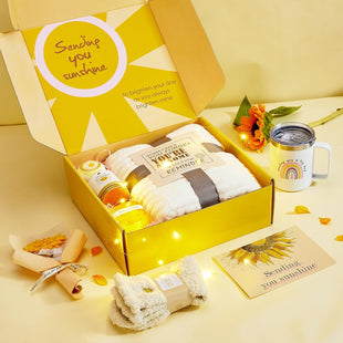 Get Well Gifts for Women After Surgery 10pc Gift Baskets Feel Better Spa Gift Basket Care Package for Mom Her Wife Friend Grandma self care