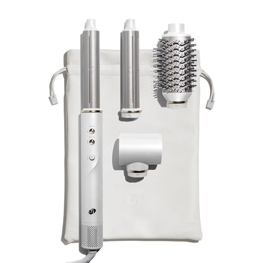 T3 Aire 360 Multi-Styler & Blowout System with Luxe Carrying Case, Rapid Drying Hair Dryer, Ceramic Curling Attachments, Oval Brush & Drying Concentrator | Blowouts & Long-Lasting Curls