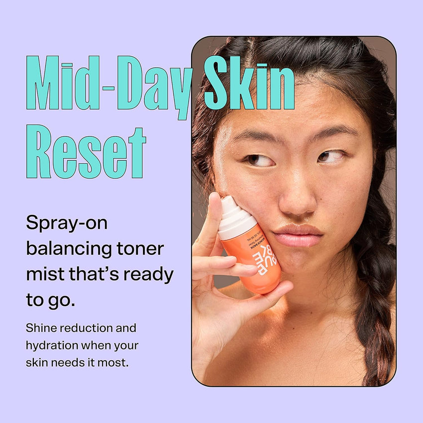 Bubble Skincare Slam Dunk Hydrating Face Lotion (50ml) + Fresh Start Gel Face Wash (125ml) + Bounce Back Hydrating Facial Mist Toner (55ml) - Balancing Skincare Routine