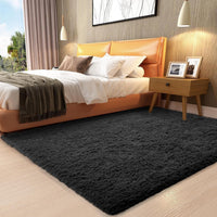 Ophanie Area Rugs for Living Room Bedroom, Upgrade Non-Slip Fluffy Soft Grey Shag Carpet, Indoor Floor Gray 4x6 Fuzzy Shaggy Living Room Plush Rug for Kids Home Dorm Decor Aesthetic
