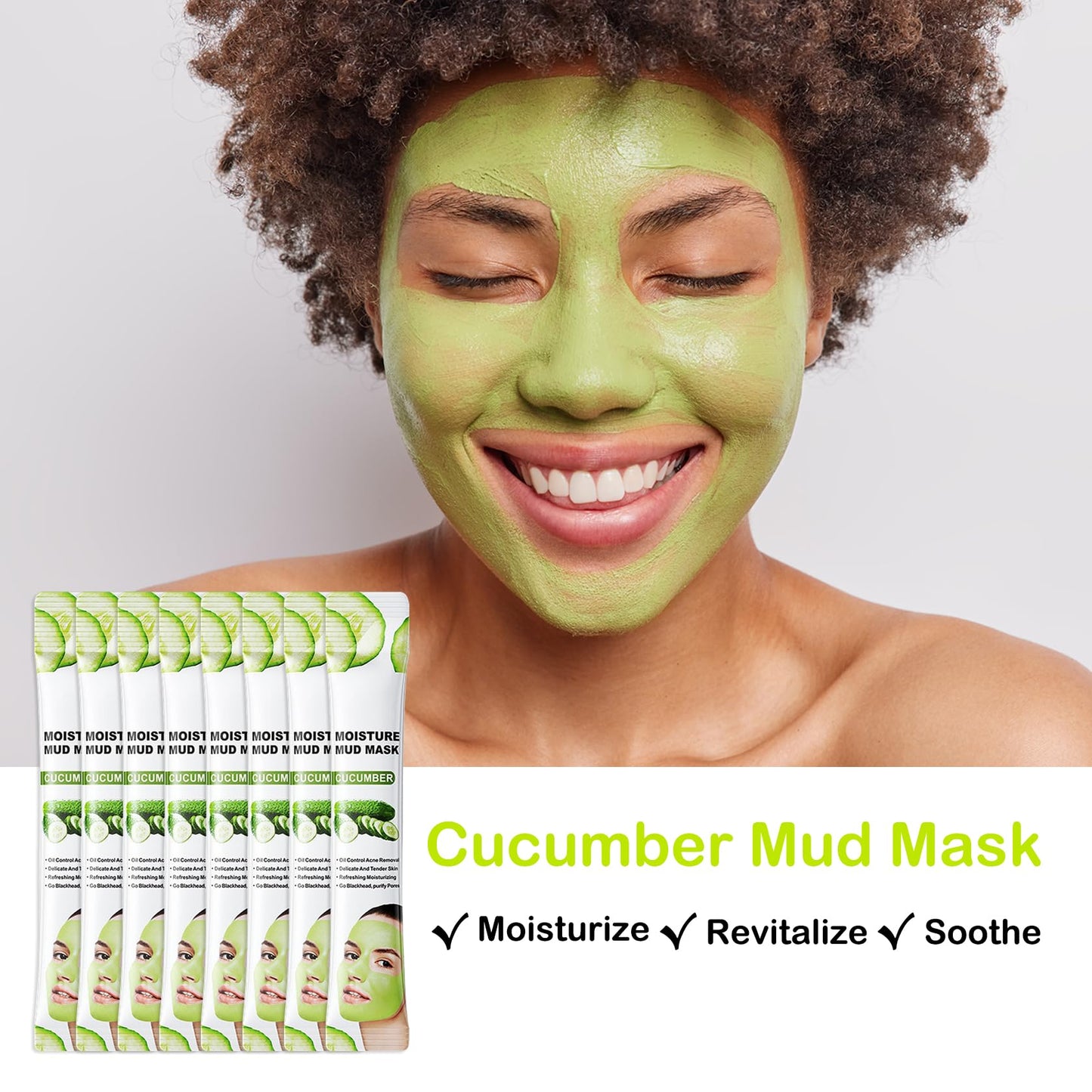 LZYLLS 24 Pcs Clay Face Mask with Brush,Hydrating Mud Face Mask Set,Deep Cleaning Oil Control Clay Facial Masks for Blackheads Remover,Mud Facial Masks Skincare Gift Set