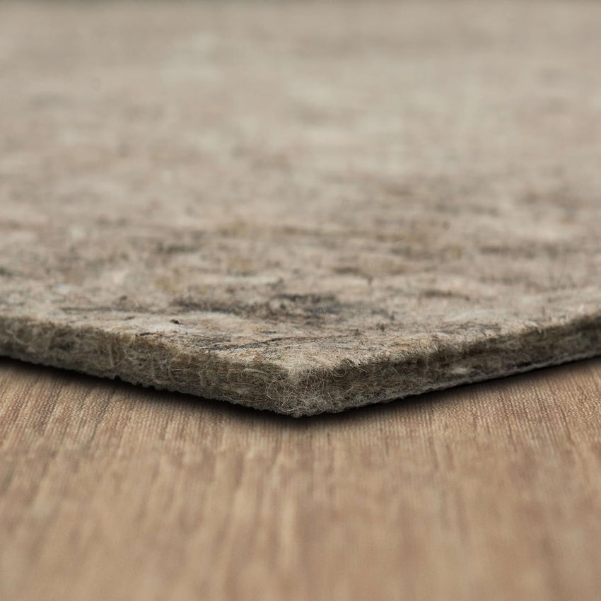 Mohawk Home 8' x 10' Non Slip Grip Rug Pad 1/4" Thick Dual Surface Felt Cushion + Rubber Gripper - Safe for All Floors