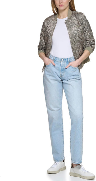 Levi's Women's Diamond Quilted Bomber Jacket With Front Pockets - Regular & Plus Sizes