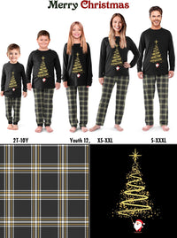 Rnxrbb 2025 Christmas Pajamas Family Matching Sets Christmas Pjs Xmas Sleepwear for Women Men Couples Adult Kids