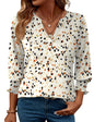 White and Apricot Floral3X-Large