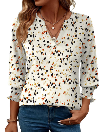 White and Apricot FloralSmall