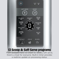 Ninja CREAMi Scoop & Swirl Ice Cream and Soft Serve Maker, Sorbet, Milkshake, Frozen Yogurt, Low Calories Program & More, 13-in-1, Soft Serve Handle & (2) CREAMi 2-in-1 16oz Pints, NC701