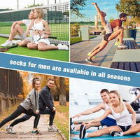 COOVAN 10 Pairs Mens Cushion Ankle Socks Men 10 Pack Low Cut Comfort Breathable Casual Socks