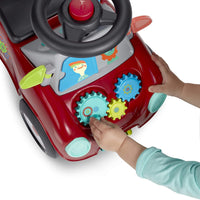 Toddler Car Ride On, Toddler Toys for Ages 1-3, Baby Toys, Radio Flyer Busy Buggy, Red, Sit to Stand Ride On